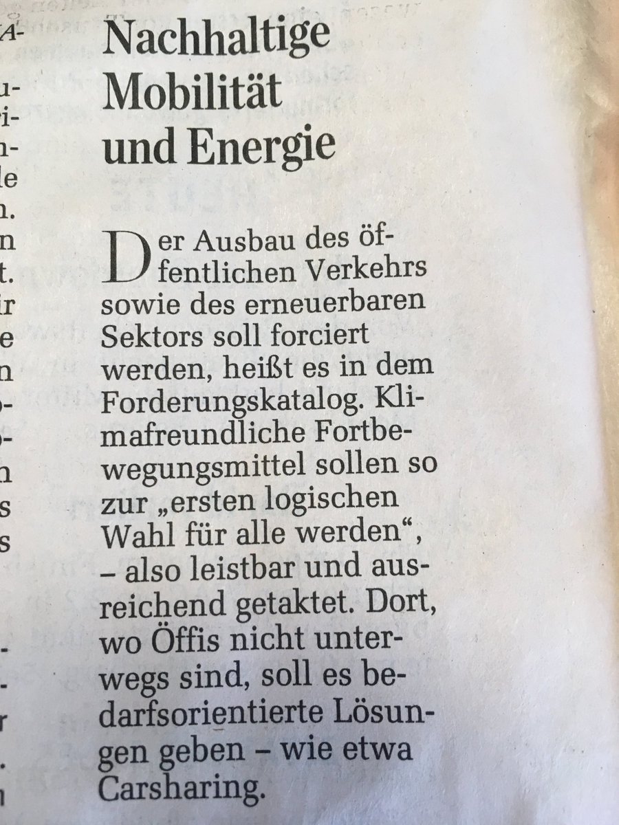 Österreich braucht mehr nachhaltige Mobilität. via ⁦<a href="/derStandardat/">DER STANDARD</a>⁩ Deshalb: Wer noch nicht hat, #Klimavolksbegehren unterschreiben! Was du heute kannst besorgen, Verschiebe nicht auf morgen. #Klimaschutz