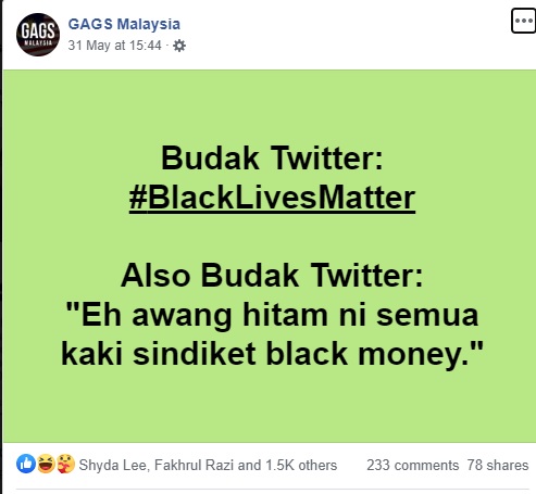 Cuba bawa isu macam consent, LGBTQ, tuduh Melayu pendatang, nak hapuskan UiTM semua bagai, anda akan dikecam oleh mob attack yang anda sendiri tak tahu datang dari mana. Bahkan isu perbincangan di Twitter ni diejak oleh pelbagai meme oleh netizen FB.