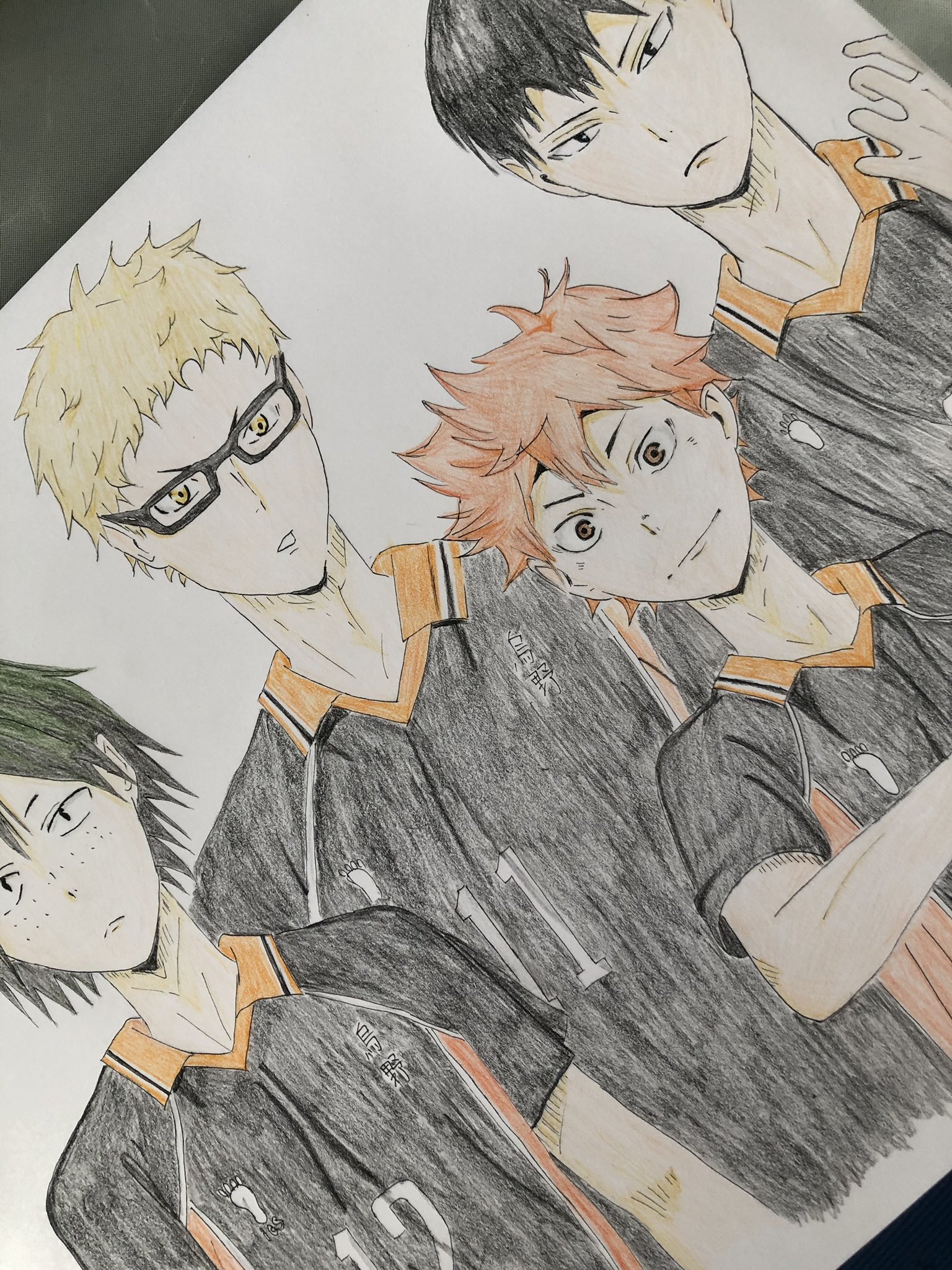 モント ハイキュー 日向翔陽 Haikyuu Hinata Shoyo ハイキュー ハイキュー絵描きさんと繋がりたい 日向翔陽生誕祭 色鉛筆イラスト 影山飛雄イラスト 月島蛍 山口忠 Haikyuu Haikyuuillustration Hibatashoyohappybirthday Fly 飛べ 烏野