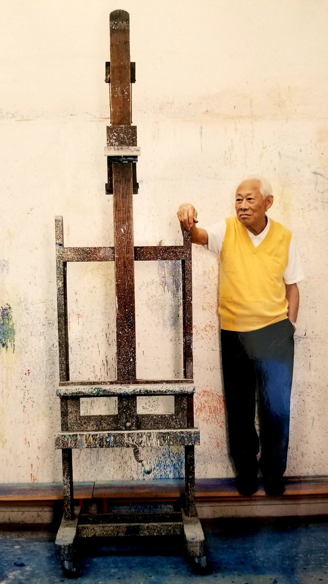 #Art : magnificent works of #ZaoWouKi, bridge between the French and China 20th Century painting Schools, at the #HongKong #Villepin Gallery.