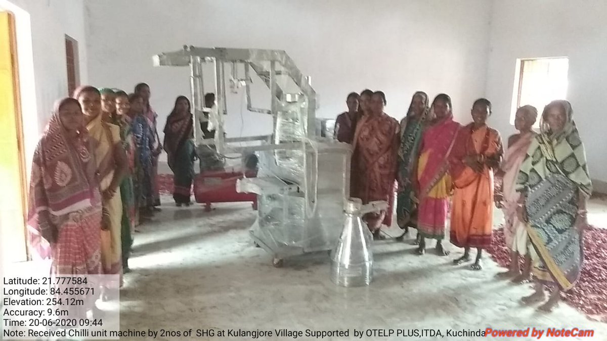 PlusPsu's tweet photo. Installation & Handing over of Chilly processing by #SHG at Village-Kulangjore promoted by #TDCCOL, under #SCA TO TSS implemented by #OTELP Plus #ITDA-Kuchinda, District -Sambalpur @stscdev @MDTDCCOL @MoSarkar5T @MoSarakaar @MoSarkar_Odisha @DmSambalpur https://t.co/NF5AUSxH9A