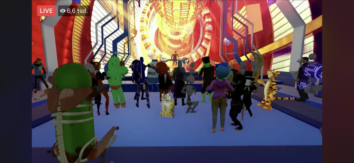 VirtualWorlds20's tweet photo. @jeanmicheljarre live in @VRChat yesterday was Dope. Kudos @_VRrOOm_  and team. https://t.co/qPYXPfJEDu