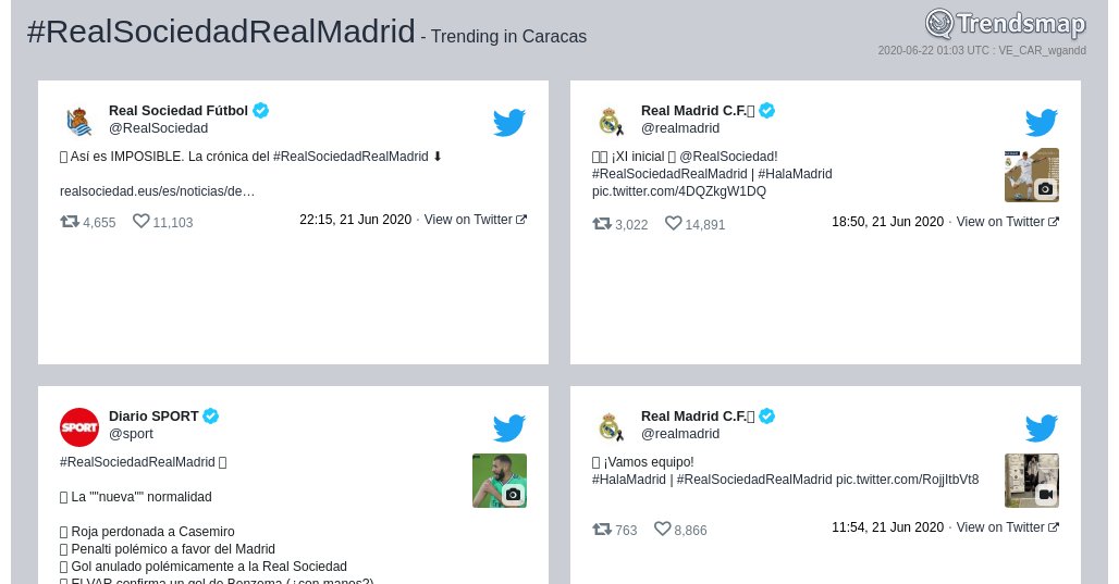 #realsociedadrealmadrid es ahora una tendencia en #Caracas

trendsmap.com/r/VE_CAR_wgandd