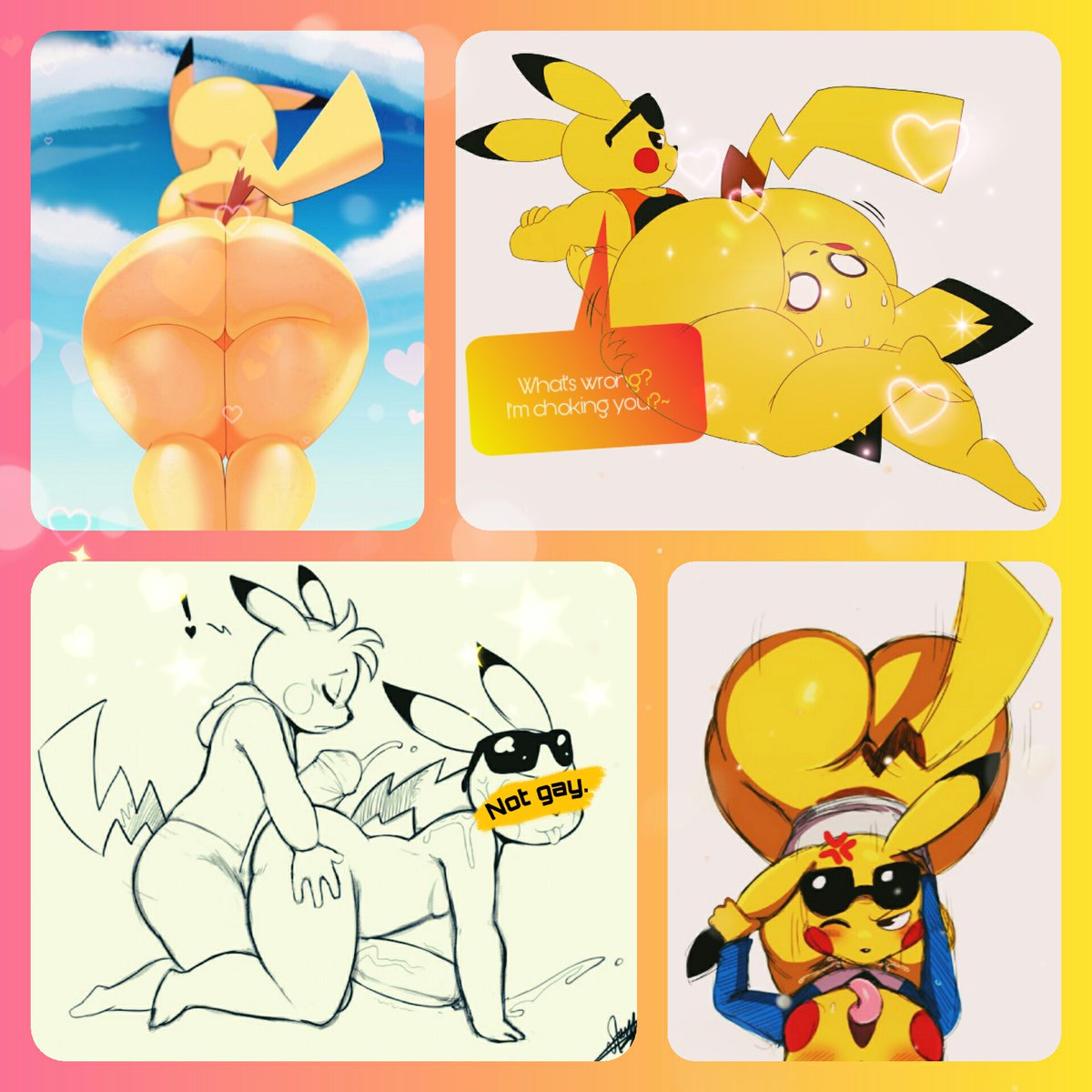 ❝Nαмe'ѕ Noαн. Yeѕ, тнe αѕѕ ιѕ reαl, вe cαreғυl wιтн тнe volтαɢe.❞
☇A тнιcĸ pιĸαcнυ αppeαrѕ!
  ☇50/50 Doм &amp; Sυв.
    ☇Pαɴѕeхυαl! Hιɢн мαle preғereɴce.~
  ☇Cαтcнαвle! Uѕe yoυr вαllѕ wιѕely...~
☇Toтαlly ɴoт ɢαy. ♡

❝RT αɴd I woɴ'т ѕнocĸ yoυ... Too мυcн!~❞

ㅤㅤㅤ 「🔁=💛」