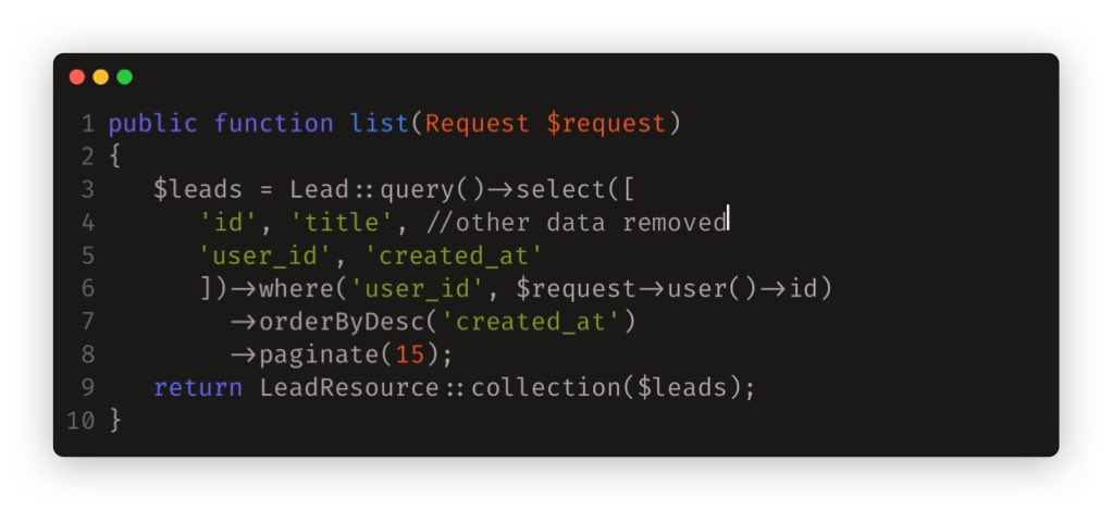Then I decided to optimize what I am pulling from the DB, so I started with that: