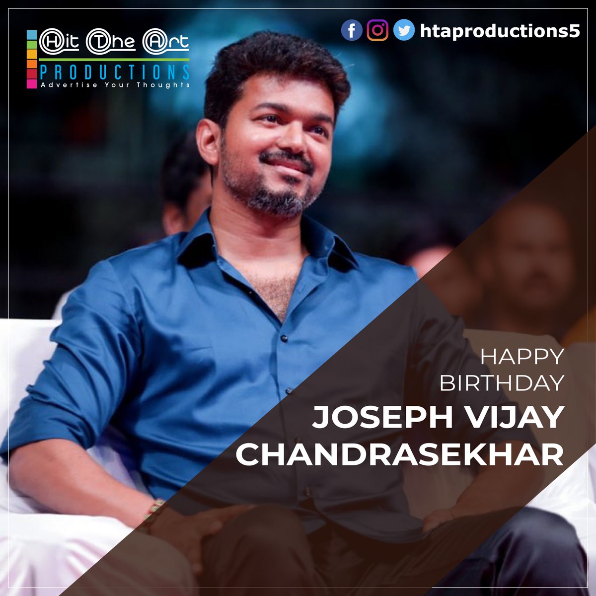 htaproductions5's tweet photo. #hbdvijay #happybirthdayvijay #happybirthdaythalapathy #josephvijay #josephvijaychandrasekhar https://t.co/3ejVIq6pr1