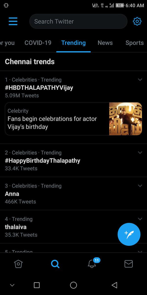 arasan_vimal's tweet photo. Endrum trending namba Anna💥💥💥💥💥💥 #HBDTHALAPATHYVijay https://t.co/5SE8ajsFQq
