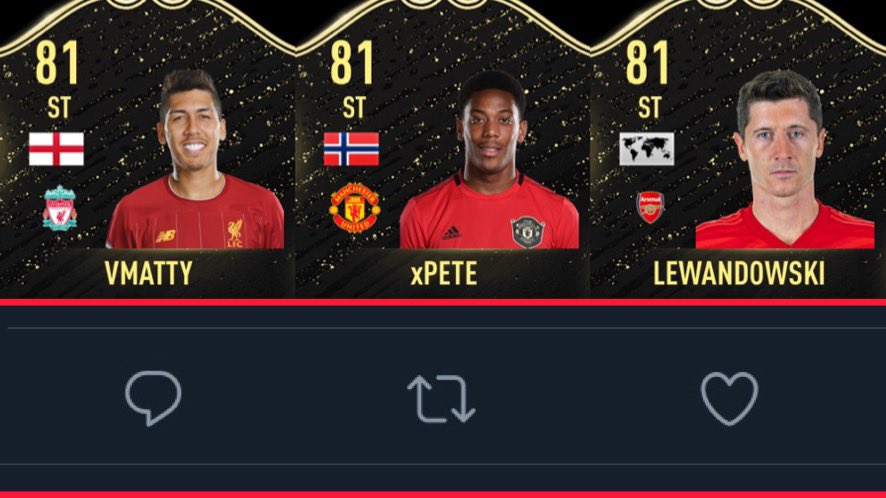 UPL FIFA SEASON 3🔰

MW1 ‘Player of the Week’ Vote 🗳

Comment for @matty63228060
- 9 Goals ⚽️
- x1 Hattrick🎩
- 3 MOTM🎖

Retweet for @mufcpete_
- 5 Goals ⚽️
- 6 Assists🎯
- 4 MOTM🎖

Like for <a href="/Lethal_Lewa/">Lethal_Lewa</a> 
- 10 Goals ⚽️
- 2x Hattricks🎩
- 2 MOTM🎖

Vote Closes 9pm⏰

#UPLFIFAS3