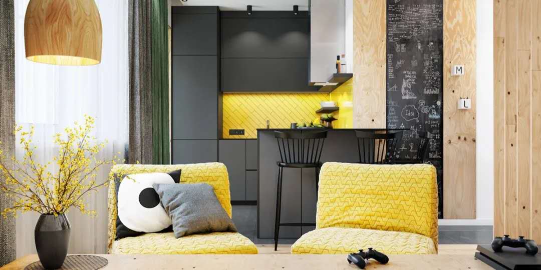 LANGRIAOfficial's tweet photo. #langria #homedecor #idea

30 square meters space designed for the single

Make black and natural color as a background, highlights the cheerful feel through yellow and green

And you can record your notes, inspirations on the black part, awesome! https://t.co/OsM6b7P9n0