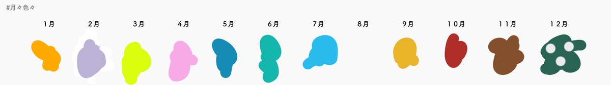 各月ってそれぞれ何色のイメージ 認識の違いが人それぞれあって興味深い 住んでいる場所も関係してる 月々色々 Togetter