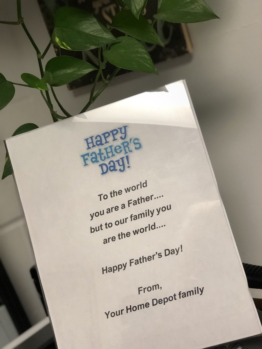 HdThoran's tweet photo. Happy Fathers Day to all our special hard working dads! We appreciate you  @HD6220 @JaredPare1 @DianeRaymond26 @ShayThomasTHD https://t.co/wzbyZU219d