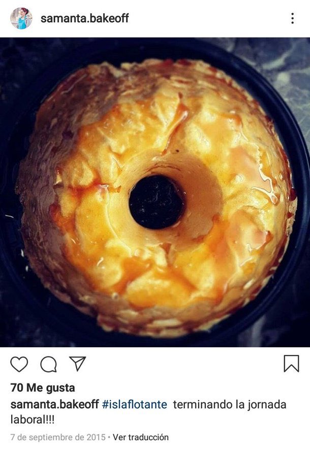 RealTimeRating's tweet photo. Samanta: “Nunca hice una isla flotante” 
Samanta en 2015 #BakeOffArgentina https://t.co/T4LVINLZ56