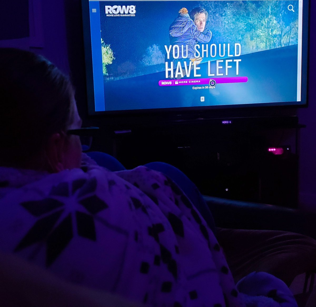 PrettynBabyFood's tweet photo. Do you like scary movies? Tonight I am watching @UniversalPics new movie #youshouldhaveleft. If you like scary movies (and @kevinbacon 🤣) use code ROW8-RB to get $2 off at @MoviesOnROW8 so you can watch You Should Have Left with me! #Ad #movienight #row8 #moviesonrow8 https://t.co/wEarJxckmC