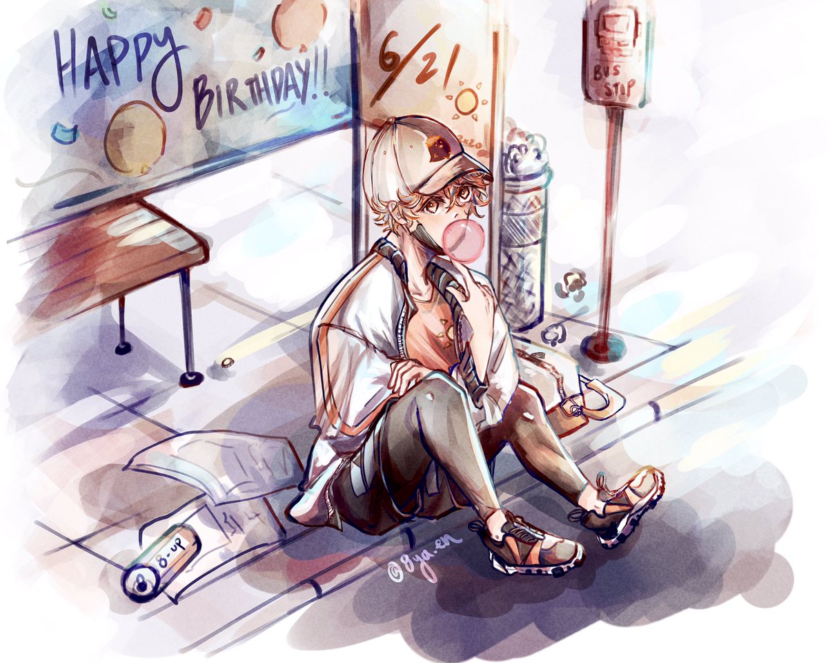 ハイキュー Happy Birthday To The Sun ハイ やen Thinking About Pinkgreen But Mostly Pinkのイラスト ハイキュー Happy Birthday To The Sun ハイ やen Thinking About Pinkgreen But Mostly Pinkのイラスト