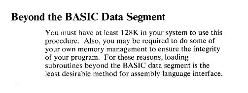 BEYOND! the BASIC Data Segment