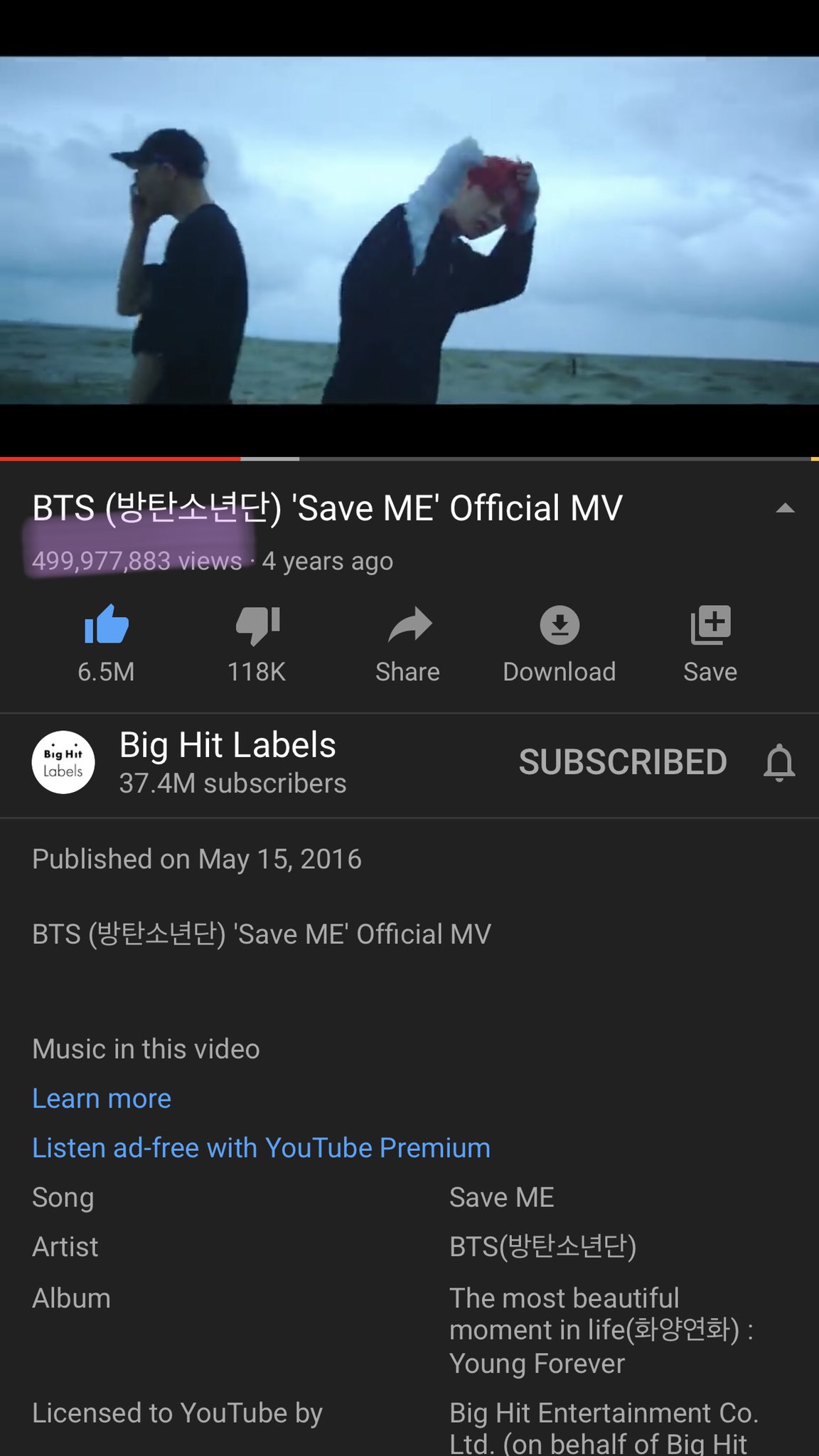Download Save Me Bts Song