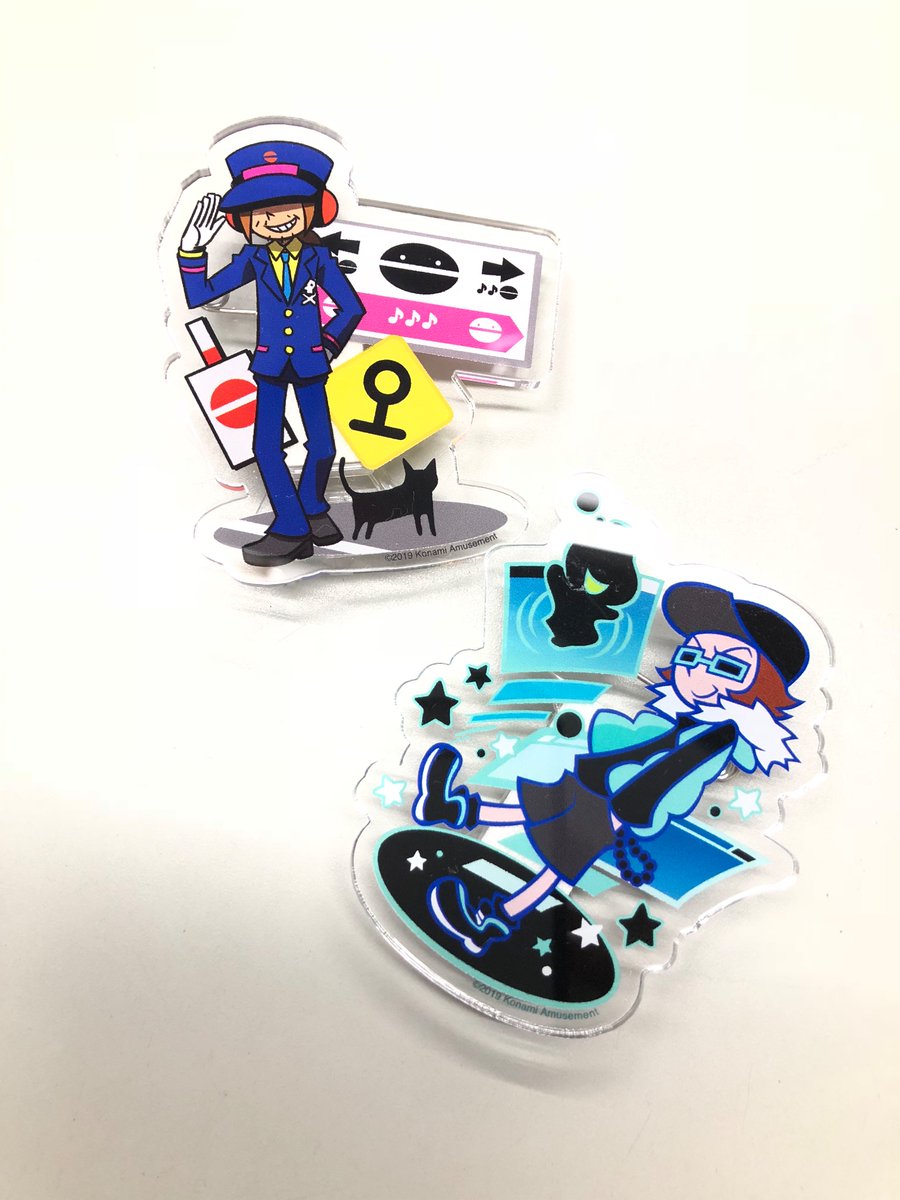 ポップンミュージック 20周年 アクリルスタンドバッジ アッシュ MZD