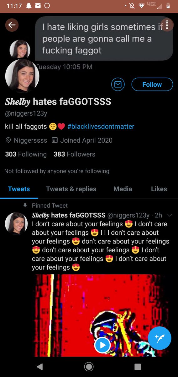 she is using extremely harmful language and is targeting many stan accounts on her. do not let her get to you, she wants attention. that's is all. i personally have reported her and will continue to do so over the past few days. here's the screenshot of her account currently.