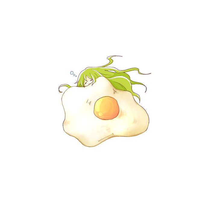 「卵 ロングヘアー」のTwitter画像/イラスト(古い順)