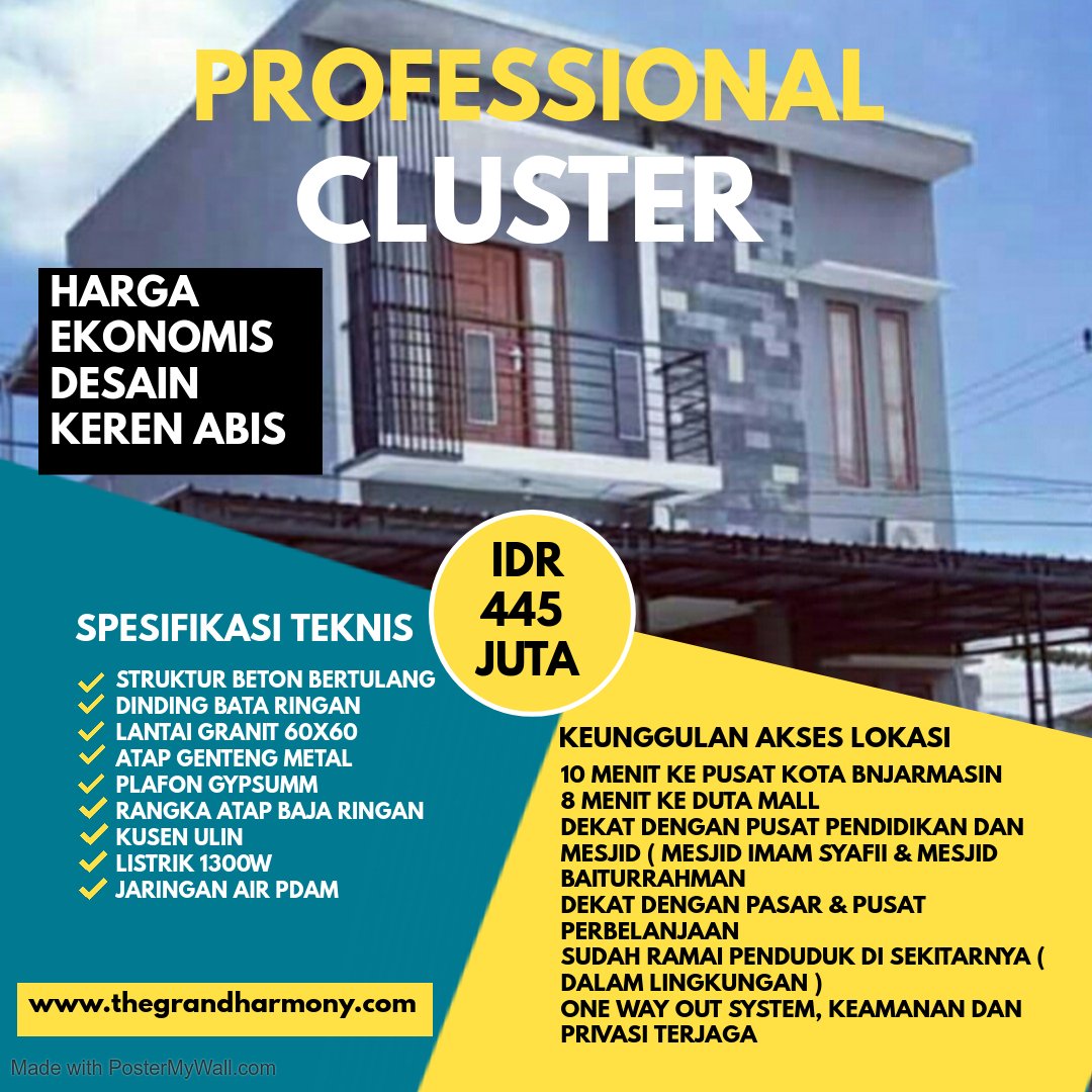 Rumah Type 75 siap bangun harga ekonomis lokasi strategis desain keren abis buruaaan sebelum habis !
#propertybanjarmasin
#rumahsiapbangun
#clustermewah
#jualrumahmurah
#rumah2lantai https://t.co/QSGPUMqGkl