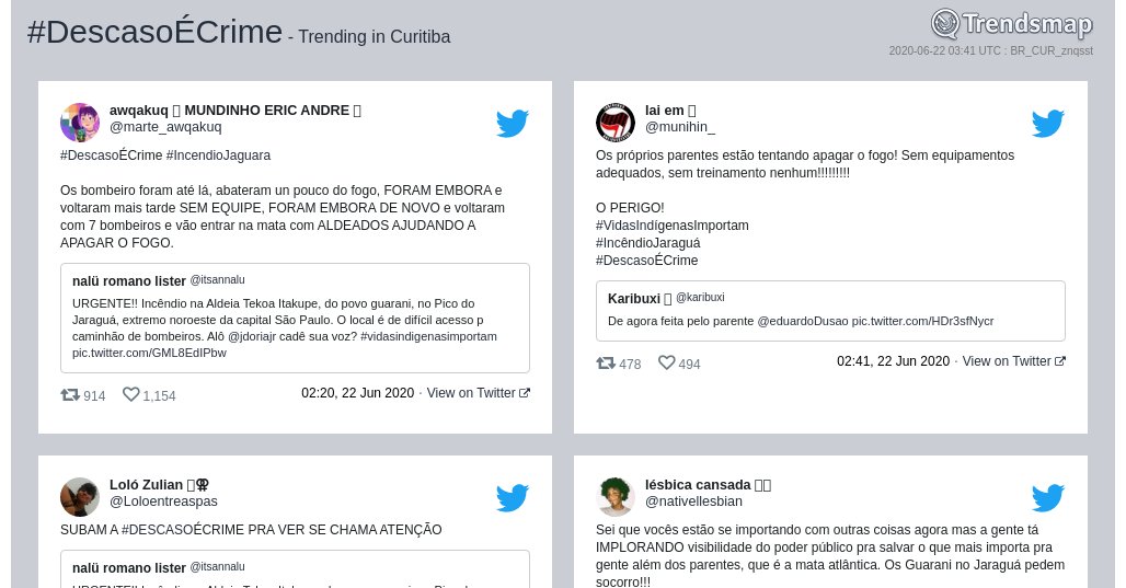 TrendsCuritiba's tweet photo. #descasoecrime é tendência em #Curitiba

https://t.co/3LSXF4aB6t https://t.co/EismQOSkDo