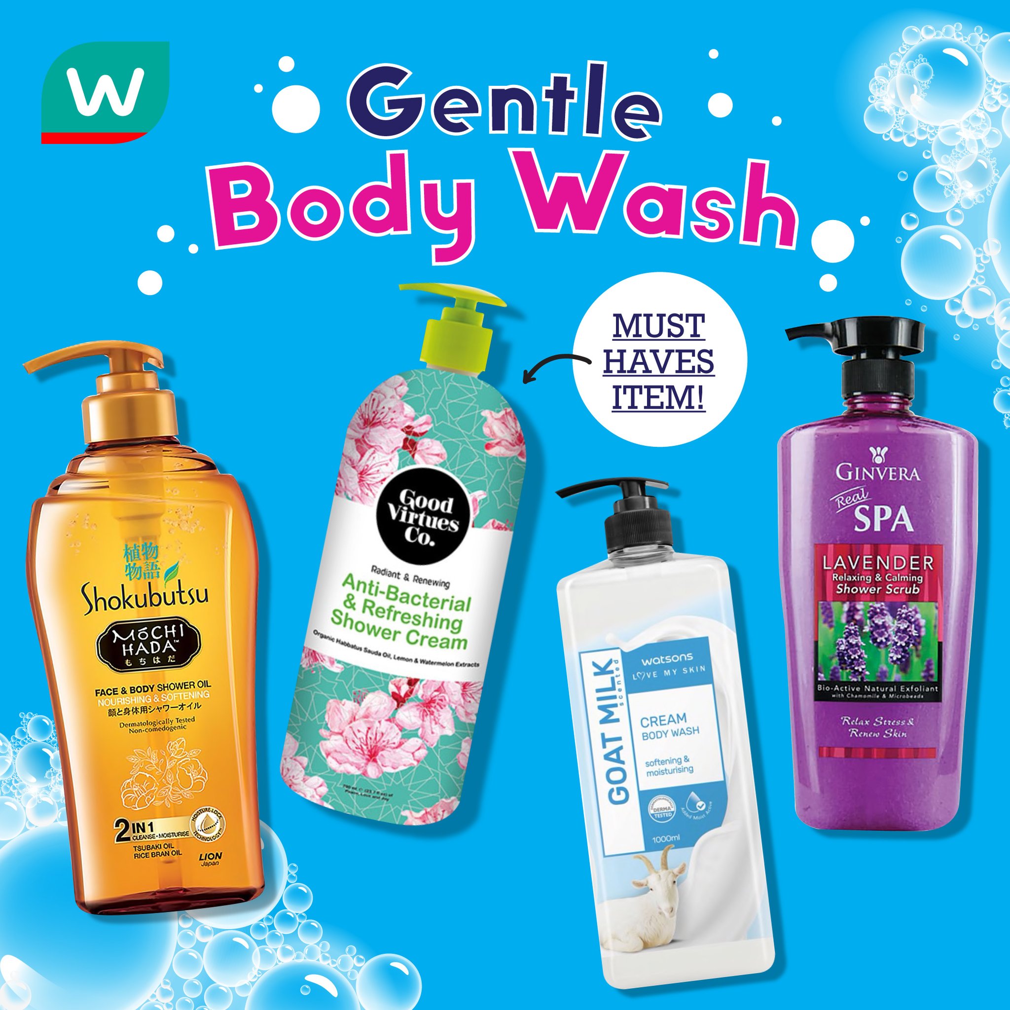 Body on sale wash brands