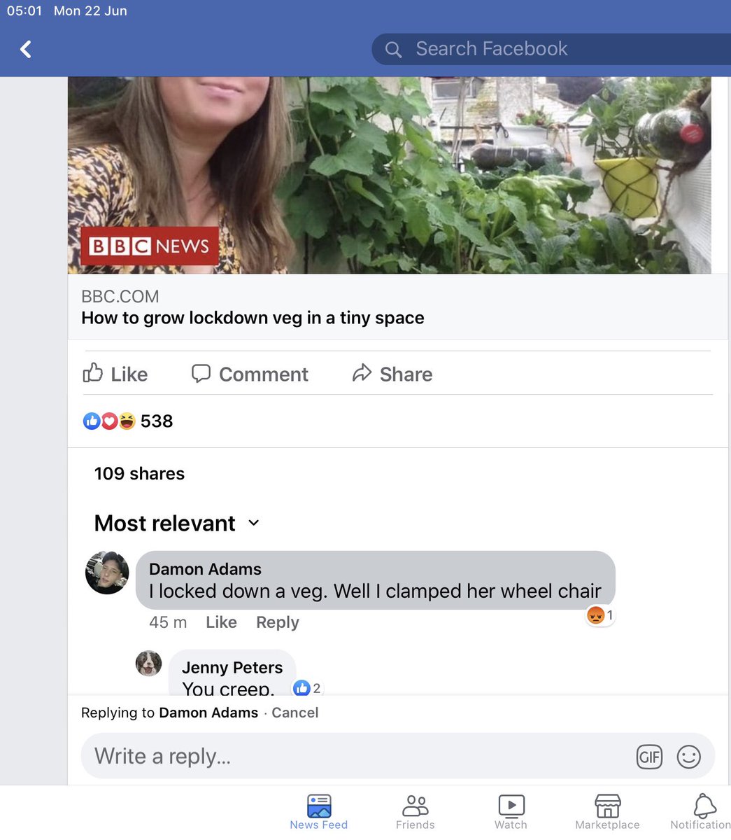 I like B&amp;M stores and enjoy shopping there.  But I was dismayed to find one of their employees publicly insulting wheelchair users on Facebook - things are hard enough for people with disabilities without this kind of behaviour.  Train him!!