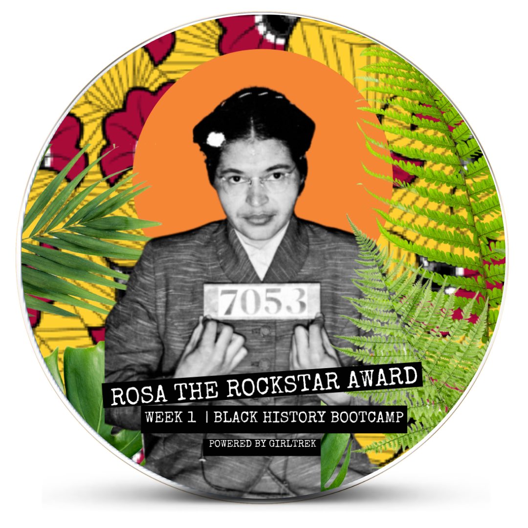 NicoleAMHall's tweet photo. 106.4K women joined #GirlTrek Black History Bootcamp in Week 1.  I was late but I earned the Rosa the Rockstar Award for taking action. I started &amp; finished the first 5 days. Join us to connect, remember where we came from, and train for daily resistance. https://t.co/aq4K0mRVu4 https://t.co/6tAItSpi5n
