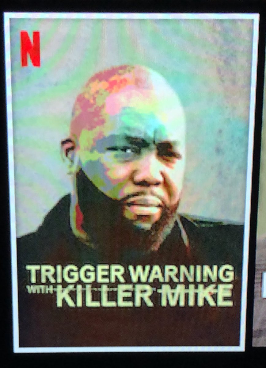 seanskyler's tweet photo. Y’all if you haven’t watched Trigger Warning with @KillerMike yet, check it out! This is some of the most brilliant stuff I’ve ever seen. 
#triggerwarningwithkillermike https://t.co/kObbOZyaVt