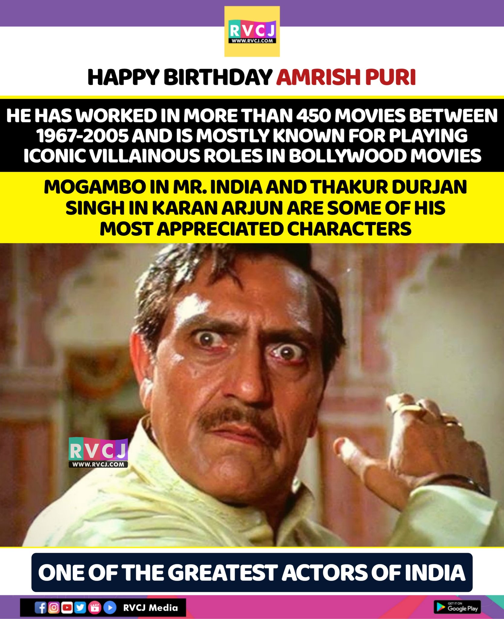 Happy Birthday Amrish Puri!     