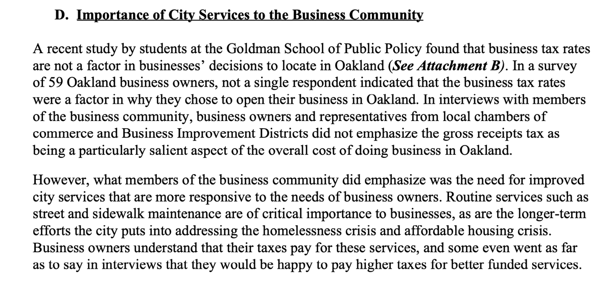 DarwinBondGraha's tweet photo. Oakland Councilmembers Nikki Fortunate Bas, Dan Kalb, and Sheng Thao want to reform the city's business tax into a progressively-structured levy (bigger firms pay more).

They estimate their plan could raise $40 million while cutting the effective tax for most firms. 

#OakMtg https://t.co/8zAQ41lnr4