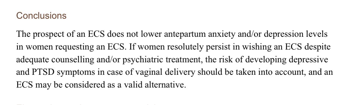 For an example of the sort of attitudes we are talking about here see this from a recent review article about the effect of maternal request cs on women’s anxiety Article here:  https://www.ncbi.nlm.nih.gov/pmc/articles/PMC5477251/