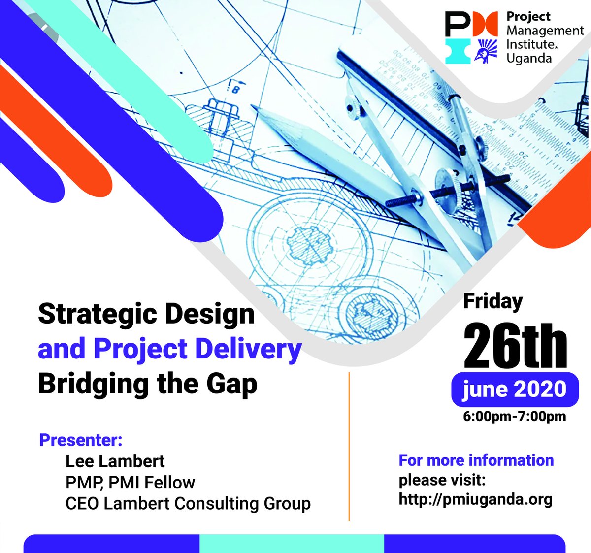 PMI_UG_Chapter's tweet photo. Join us for our upcoming webinar about Strategic Design and Project Delivery -Bridging the gap.
#Project 
#PMI_UG https://t.co/0PXslKIcYh