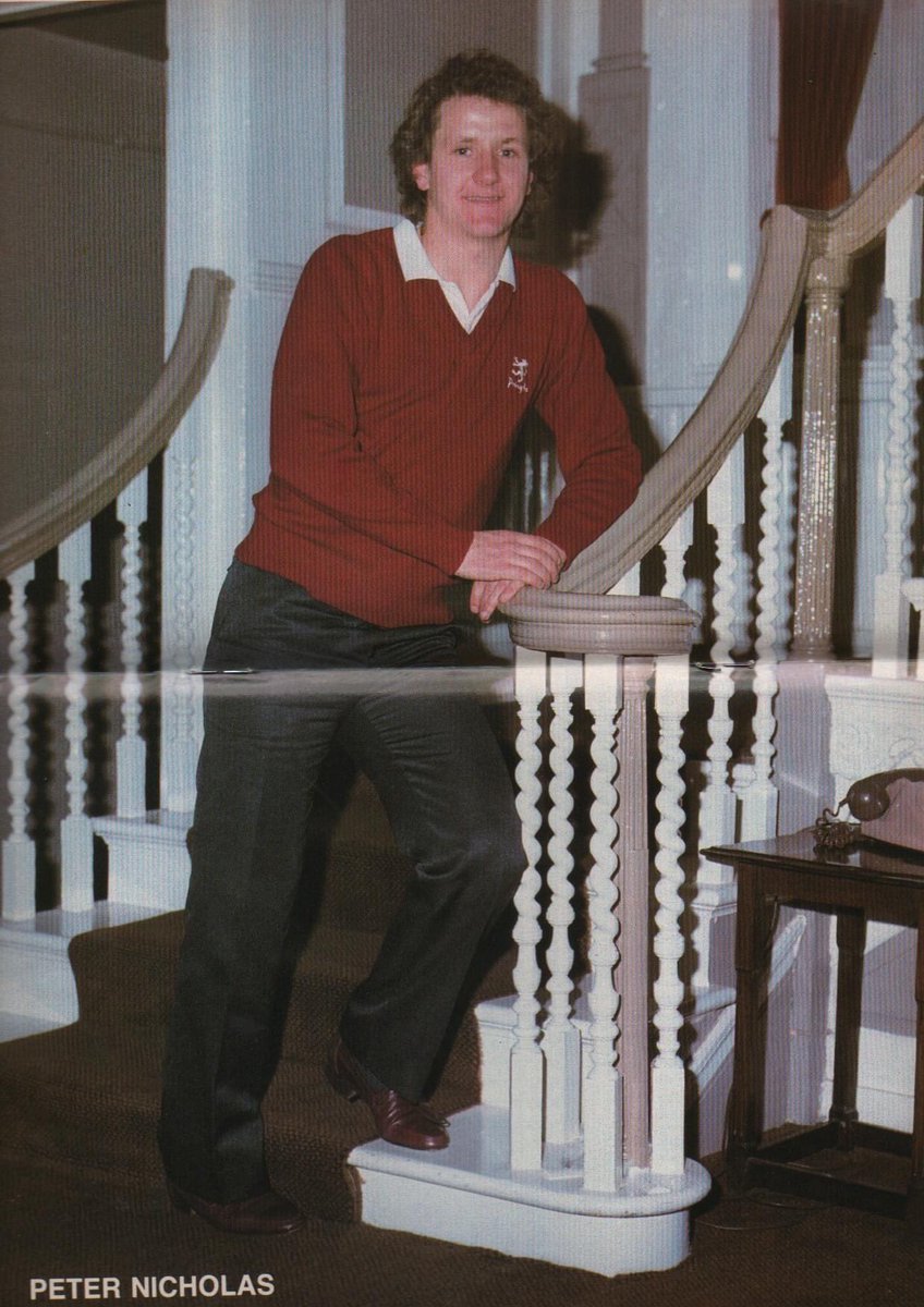 On this day in 1983 Arsenal signed Charlie Nicholas.  Here he is casually leaning on a bannister. #AFC #Arsenal #CharlieNicholas
