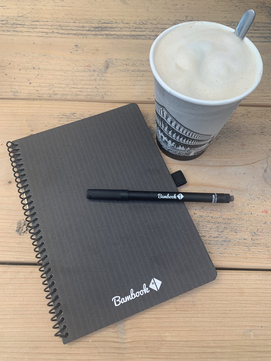 DNijstad's tweet photo. Dat is nog eens leuk de week beginnen! Een Bambook gekregen op werk. Nooit meer papier verspillen aan notitieboekjes, maar een duurzaam herbruikbaar boek🌳Inclusief app om de notities in op te slaan dus nooit meer wat kwijt. Ik ben fan! #bambook #treesrock https://t.co/6oiiseALTA