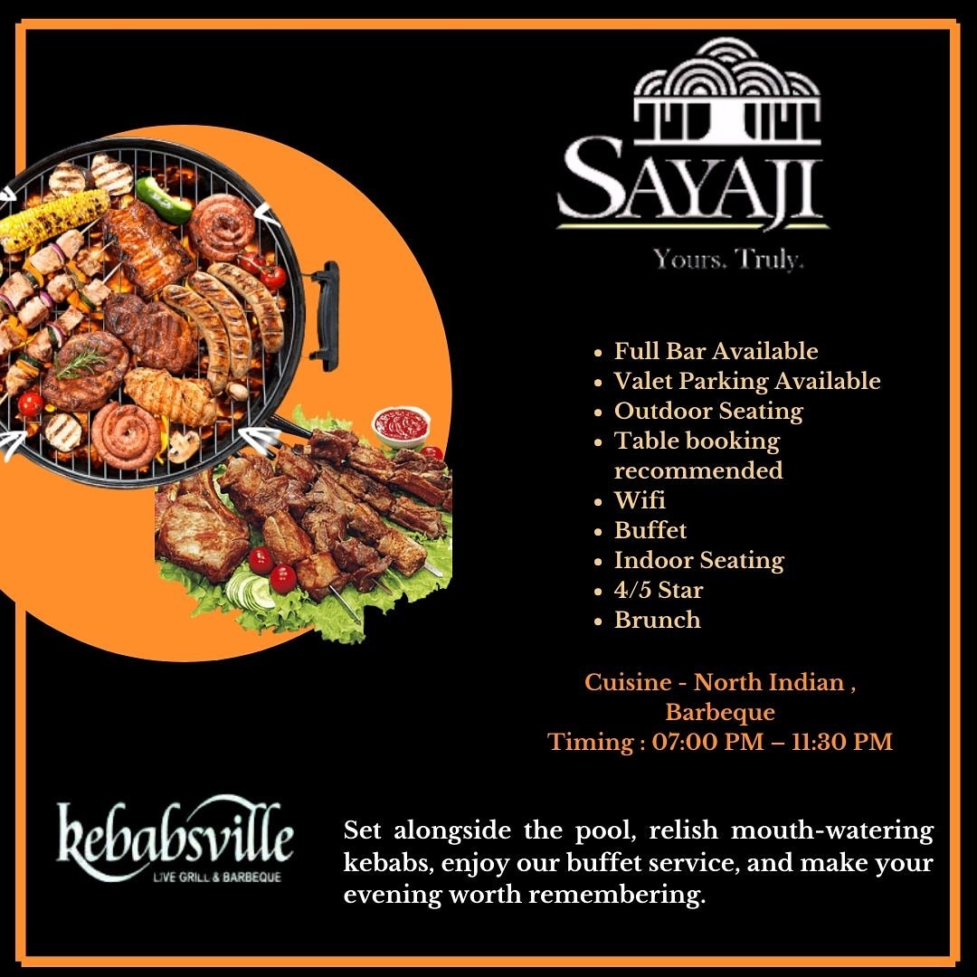 sisodia_sonam's tweet photo. On assignment by @digital_gurukul @drrajpadhiyar i design this creative ad on @SayajiHotelsLtd indore, comment how is it ? #foodlover #missingkebabvilla #sayajihotel #bestplacefordinner #nonveglover https://t.co/jHQo06KFuD