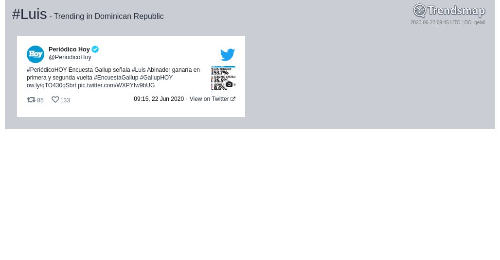 #luis es ahora una tendencia en Dominican Republic

trendsmap.com/r/DO_qeivii