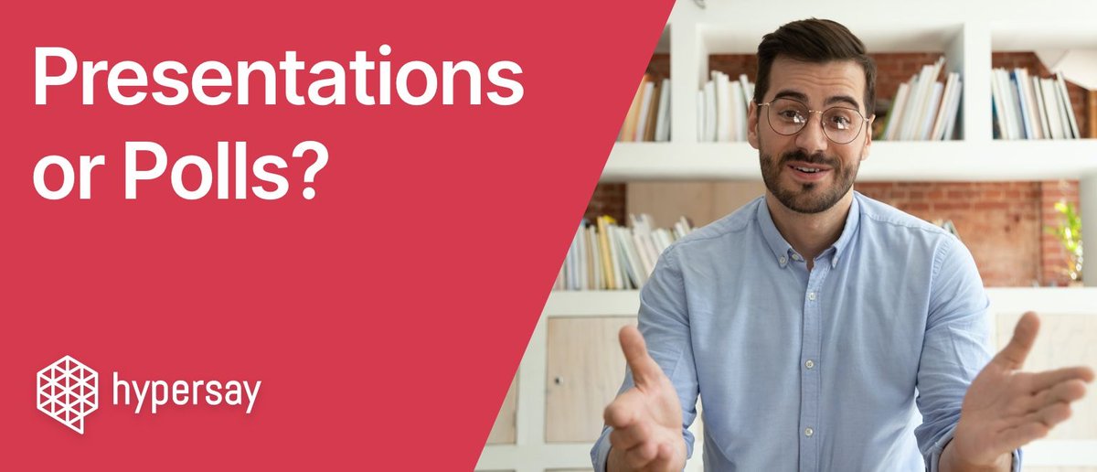Polls alone don't engage audiences for very long. Hypersay provides the ability to deliver interactive presentations that include polls, surveys, open ended questions, videos, question wall and chat. Try it here 👉buff.ly/2zflch7