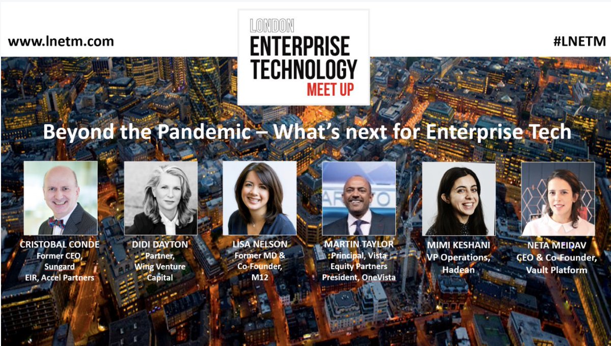 Our @MimiKeshani will be giving a flash-talk as part of the #LNETM on the topic of how Enterprise Tech companies will move beyond the initial phase of #COVID19 into the broader economic reality of the pandemic. 🗓 29/06/2020 ⏰ 19:00 BST Sign up 👉 bit.ly/3epM6lF