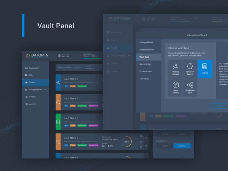 TimoRomo's tweet photo. Here are vaults management screens produced for Datomia project.

Source: https://t.co/xGuoqAFqCb

#admin #cloud #dashboard #showcase #ui #ux #web #panel #files https://t.co/UgVS84WOin