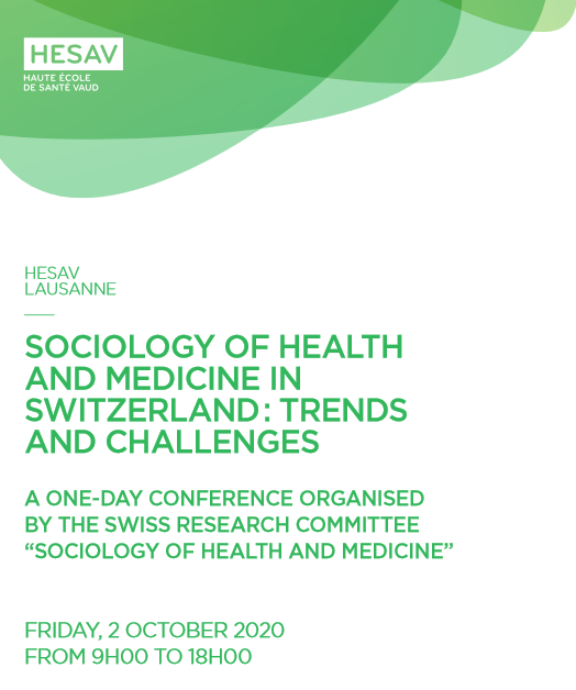 Sociology of health and medicine in Switzerland - Lausanne 2 October 2020 - 
Programme: hesav.ch/wp-content/upl… with key-note presentations of @KarenLowton, @paddster and @pcmeyer 
@SHIjournal @eshms1980 @SHI_Foundation @HealthSocRev @JofHSB @hesav_research @SAGW_CH @socscimed