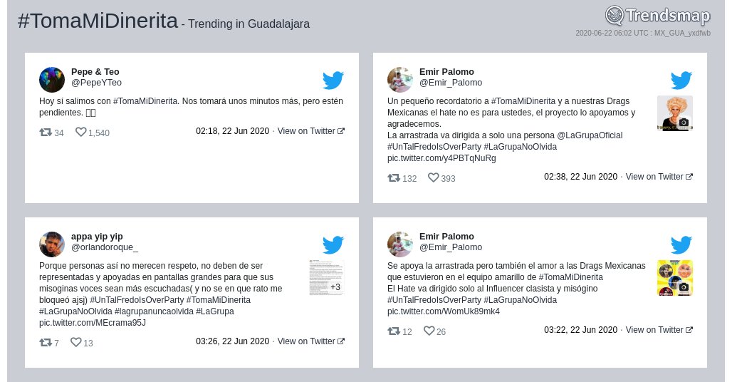 TrendsGDL's tweet photo. #tomamidinerita es ahora una tendencia en #Guadalajara

https://t.co/3MweRJDhYb https://t.co/DGaIhFDbjl