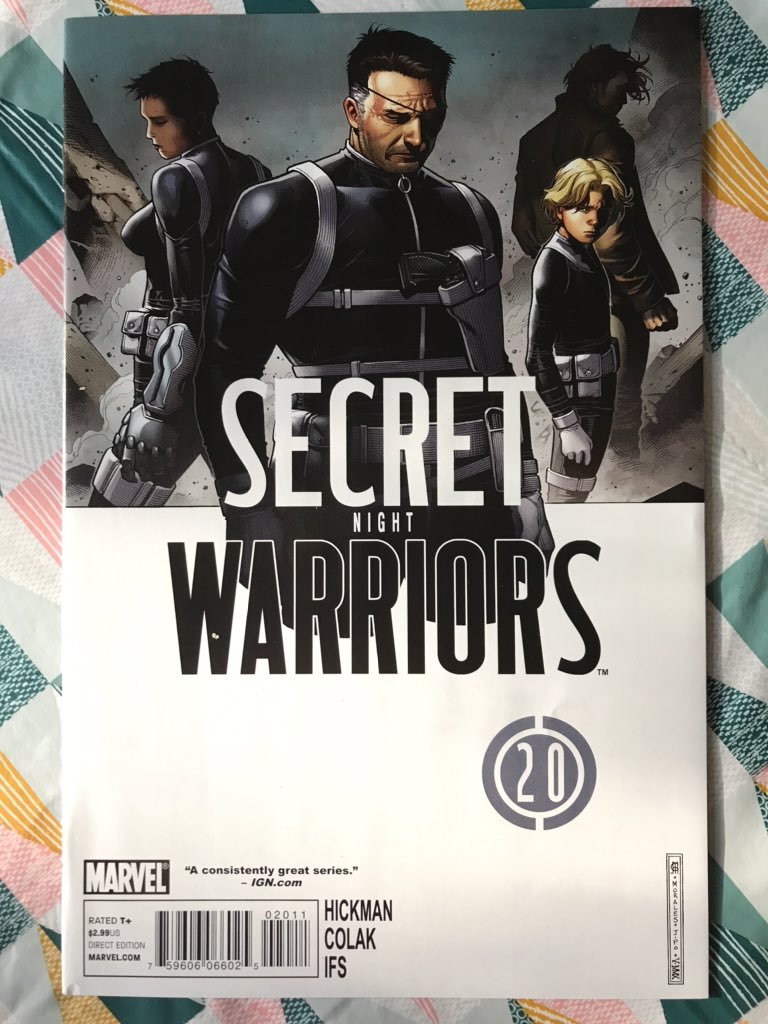 We’re closing in on the end of Secret Warriors, and I’m struck again by these covers, and how much, everything about them feels in tune with the story, it’s pace, it’s mood, everything. Cheung, in many ways, is the visual equivalent of a general for the whole book.