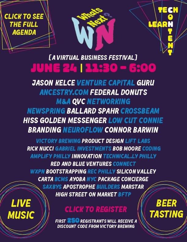 Check out “what’s next?”, a free virtual conference with some big names out of Philadephia this week! Free tickets here: bit.ly/2Ymo1a7 I’ll be there for a segment on open source vs. proprietary software