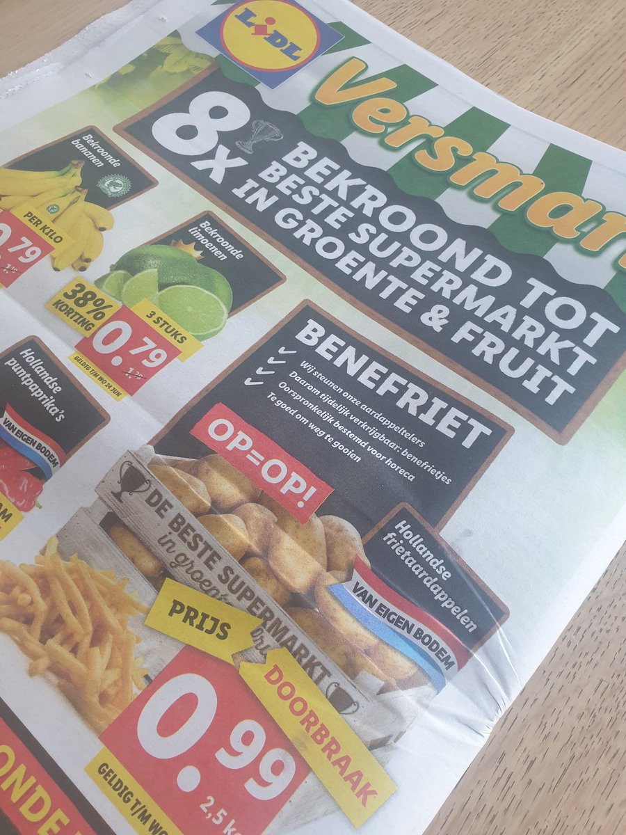 goede actie van <a href="/LidlNederland/">Lidl Nederland</a>  #benefriet