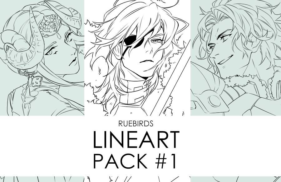 okay all! my first lineart pack is up and free for download! it includes 6 PNG files to colour in, for practice or just for fun! full sized, uncropped and messy for your pleasure lolol

➡️ https://t.co/dIpsQhPmai 