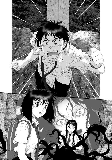 愚作「かごめかごめ」から台詞フキダシ擬音無し絵その,17
原画に直接描いてるフキダシや擬音は消せないと言うかその下に絵は無いのです…_φ(^^;;

なるべく勿体無い部分を見てもらえるよーに別レイヤーになってる効果線も消しています 