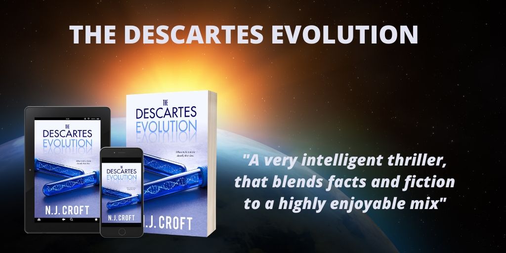 NJ_Croft's tweet photo. THE DESCARTES EVOLUTION releases today!

A woman with a rare genetic illness must uncover her connection to a terrorist group before their next attack in this exciting new bio-thriller from the author of Disease X.

https://t.co/87f8SuCE0X https://t.co/7zFKdAmtEQ