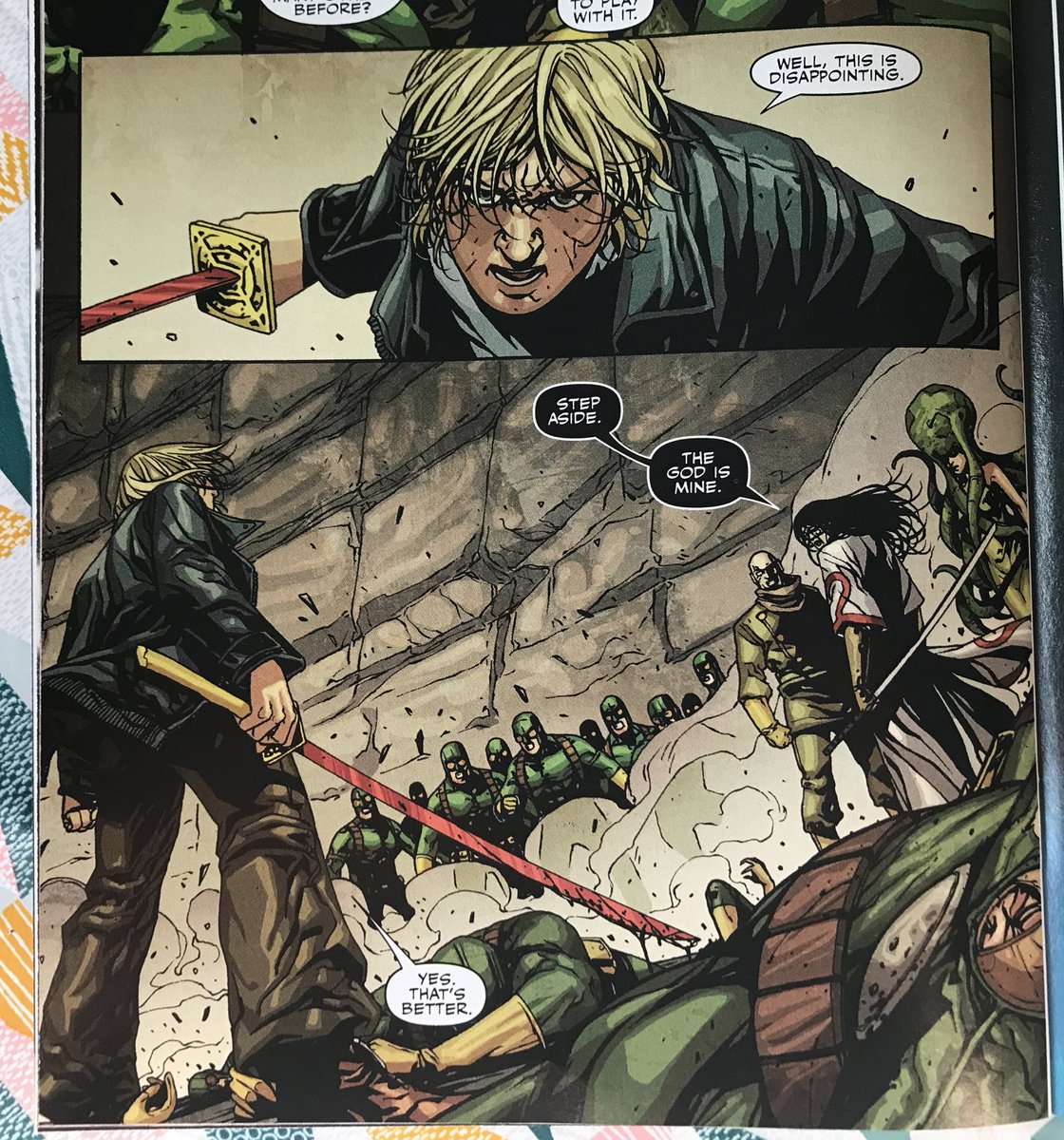 *Mirko sorry. Well, this is a stunning issue, with that big moment Alex has been building up to since we introduced him. And it lands like a bomb going off ... which is incredibly well played given the way the same issue opens up ...