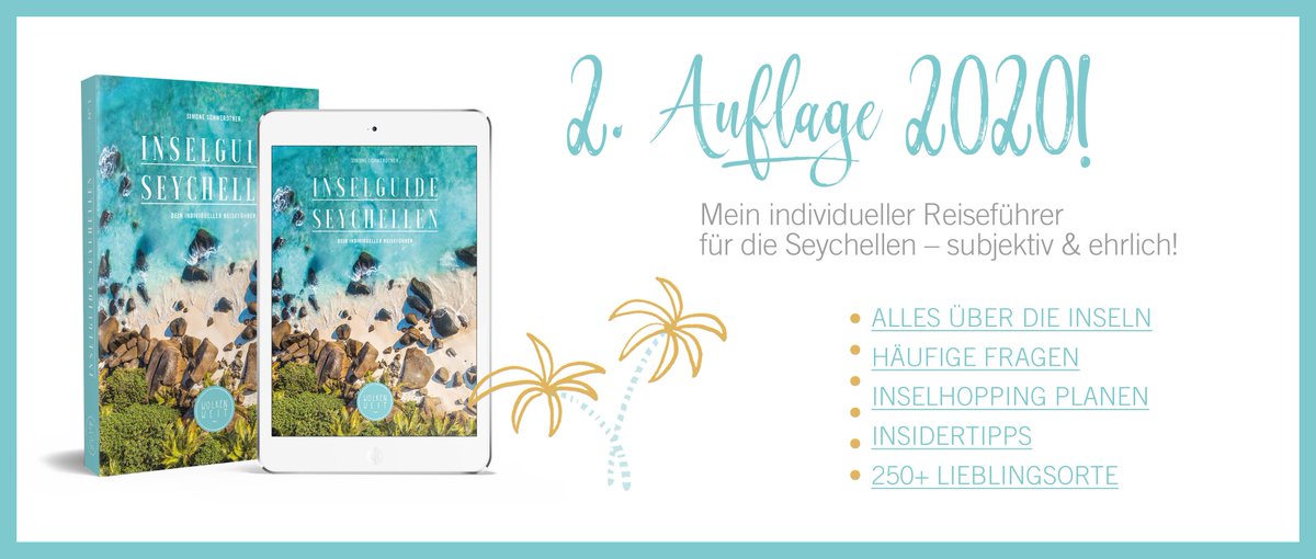 "Inselguide Seychellen" – der individuelle #Seychellen Reiseführer. Geschrieben mit viel Liebe und einer persönlichen Note, 420 Seiten, von einer Seychellen Expertin – persönlich, subjektiv &amp; ehrlich!

wolkenweit.de/seychellen-rei…